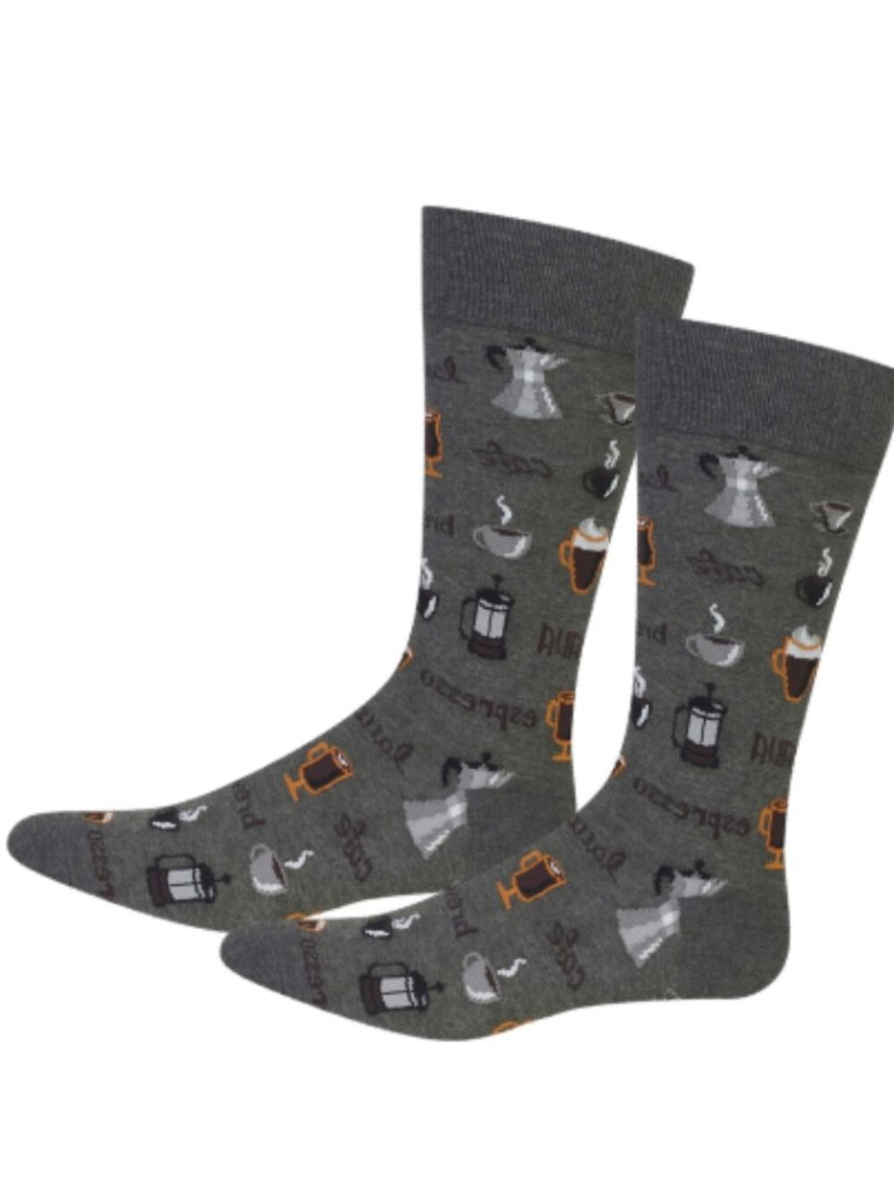 Men's HOTSOX Crew Socks NWT - Coffee Time Socks